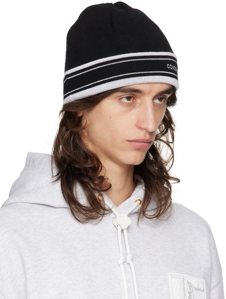 Casablanca Black Classic Beanie