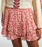 Marant Etoile Jocadia floral cotton skort