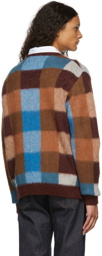 Awake NY Multicolor Checkered Mohair Sweater