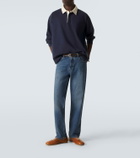 Frame Cotton jersey polo sweater