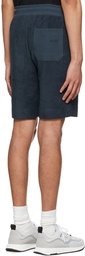 Boss Navy Cotton Shorts