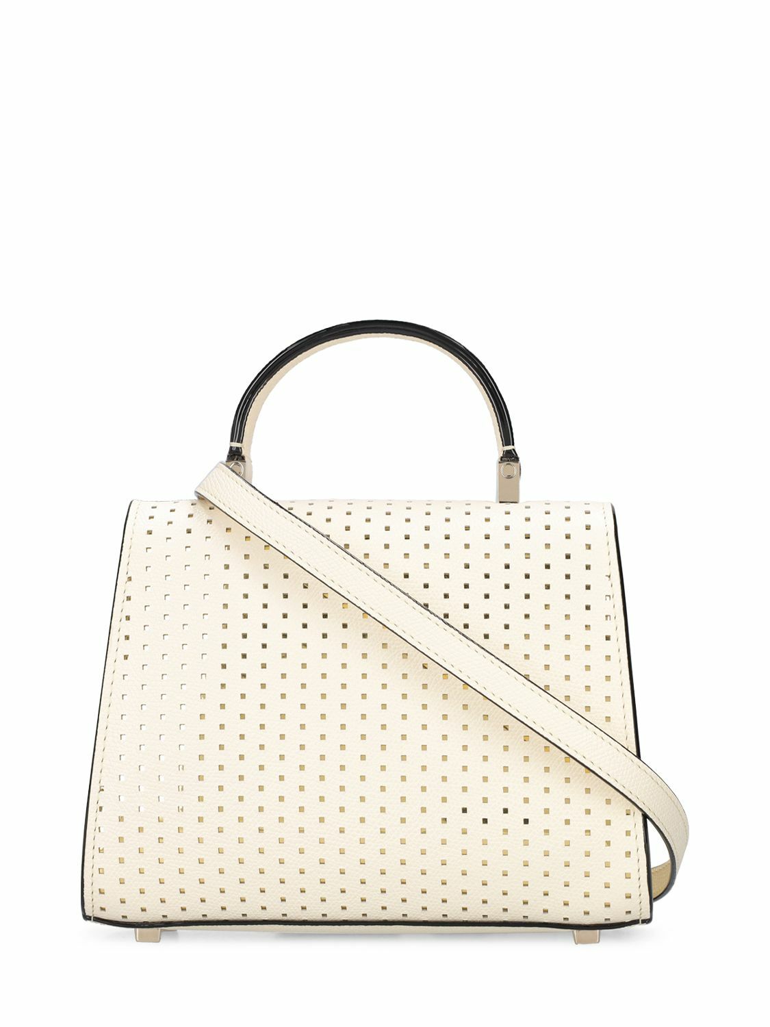 VALEXTRA - Micro Iside Laminated Top Handle Bag Valextra