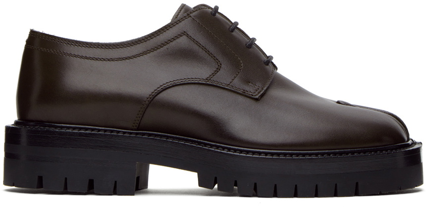 Maison Margiela Brown Tabi Derbys Maison Margiela