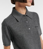Miu Miu Logo cashmere polo shirt