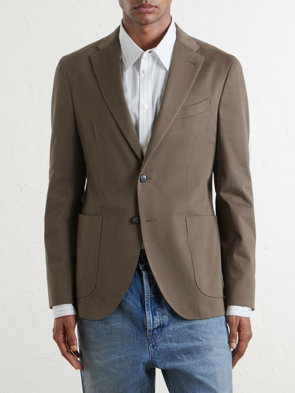 Slowear - Stretch-Cotton Gabardine Blazer - Brown