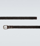 Brunello Cucinelli Woven leather belt