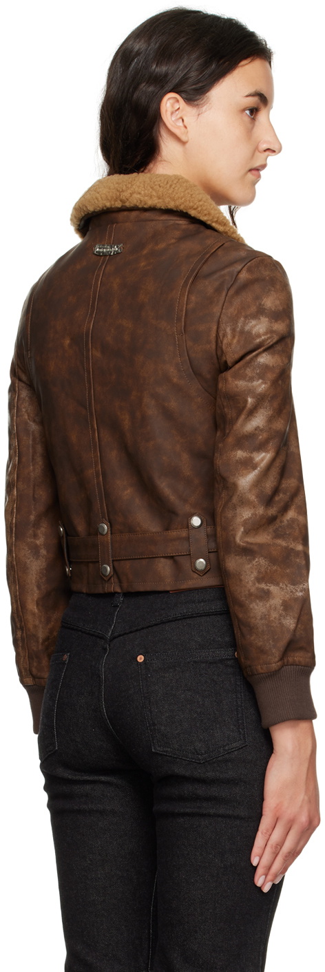 Andersson Bell Brown Austin Faux-Leather Jacket