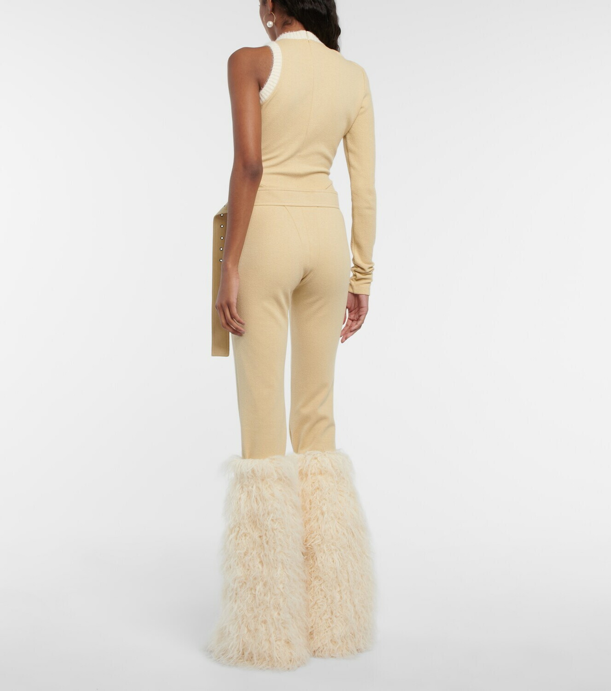 Didu Cutout fleece and faux shearling jumpsuit