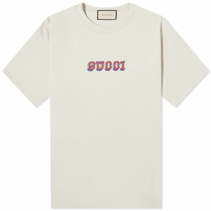 Photo: Gucci Men's Logo T-Shirt in Ice