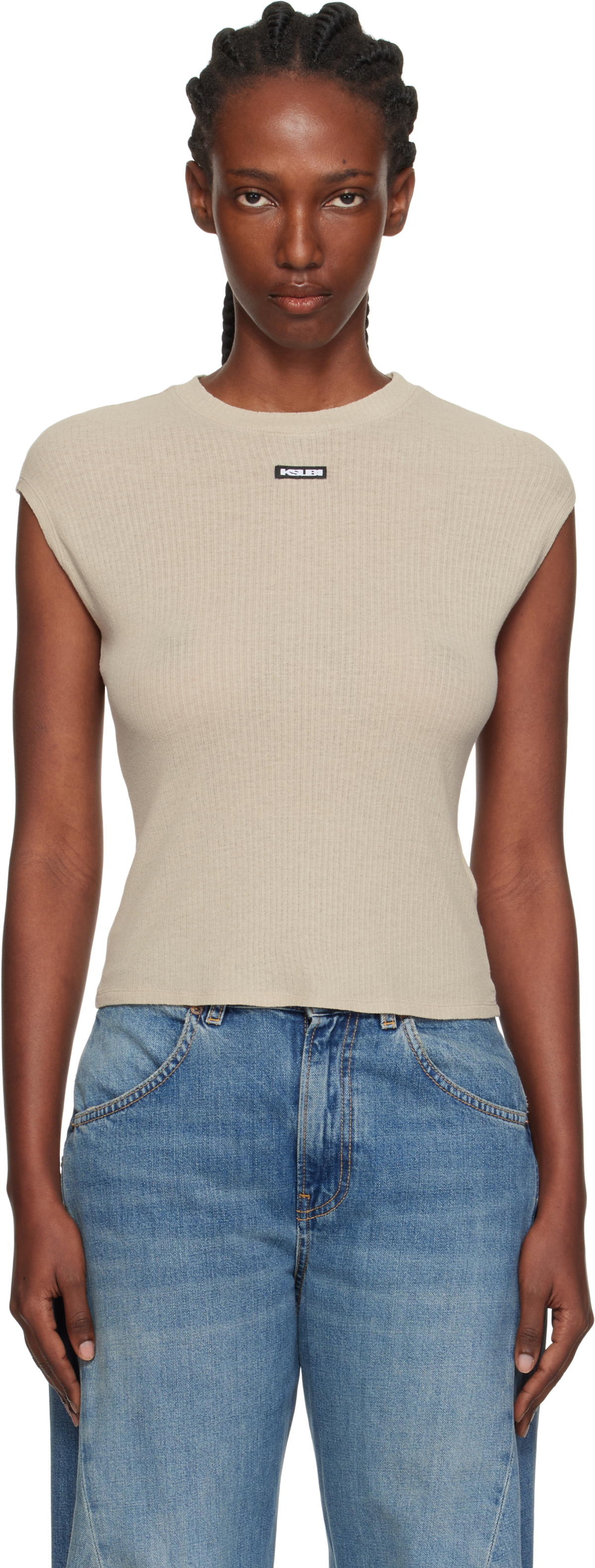 Ksubi Taupe Staple S/S T-shirt
