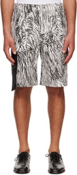 Olly Shinder White & Black Gardiner Shorts