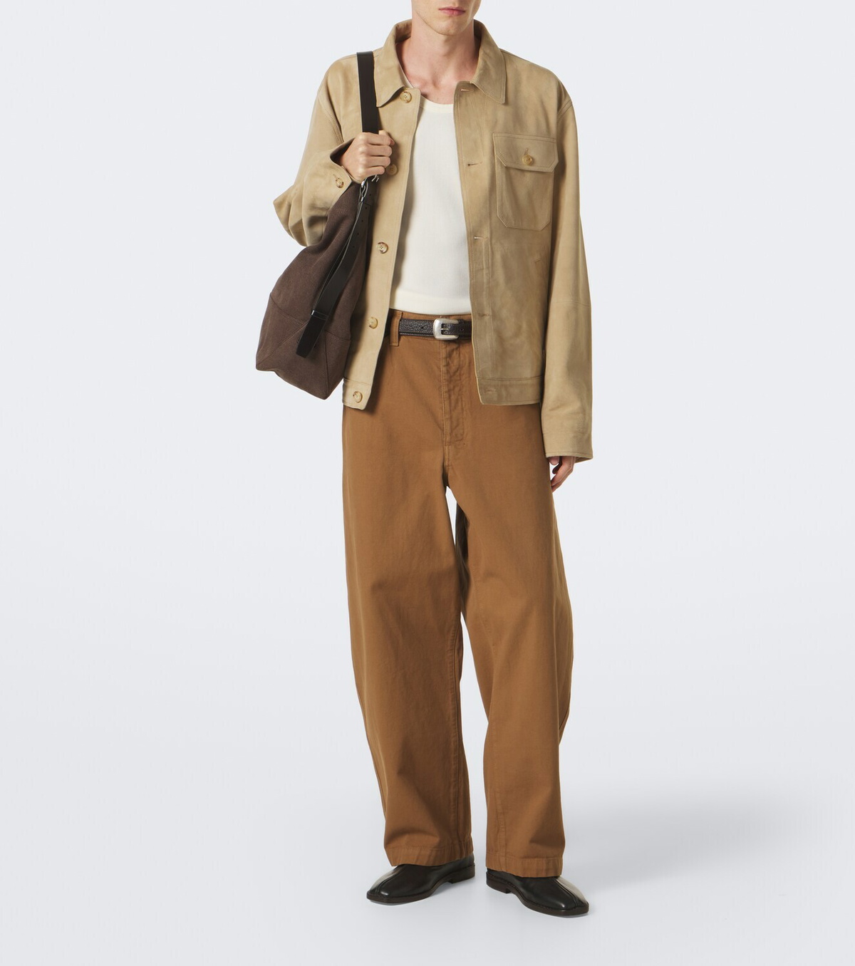 Lemaire Cotton twill barrel-leg pants