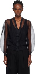 ISSEY MIYAKE Black Encase Cardigan