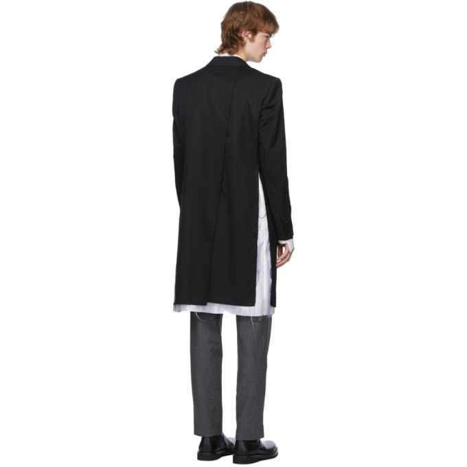 Sulvam Black Gabardine Classic Jacket Sulvam