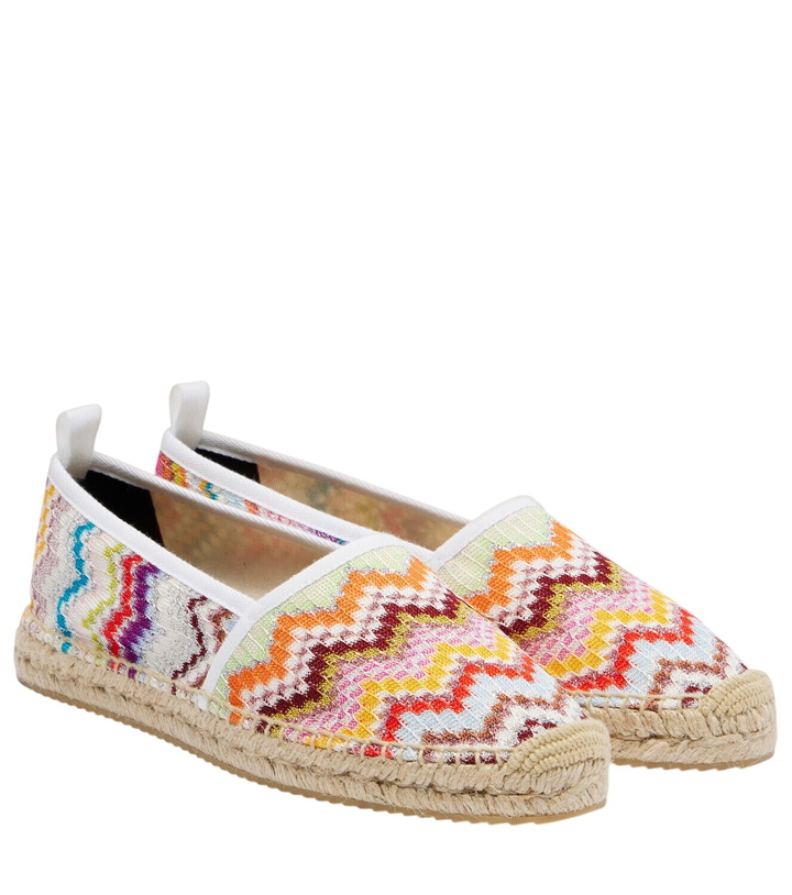 Photo: Missoni Elle Zigzag lamé espadrilles
