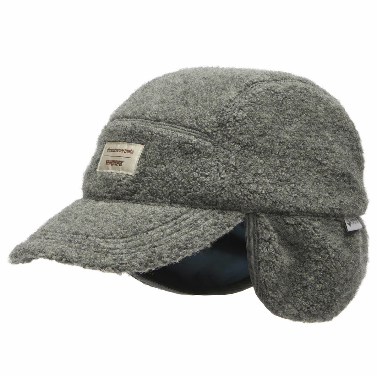 thisisneverthat Men's x GORE-TEX WINDSTOPPER Wool Fleece Cap in Grey Heather 