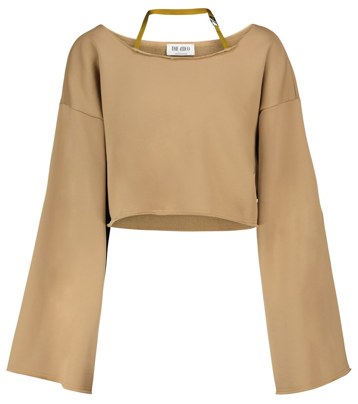 Photo: The Attico - One-shoulder cotton-blend sweatshirt