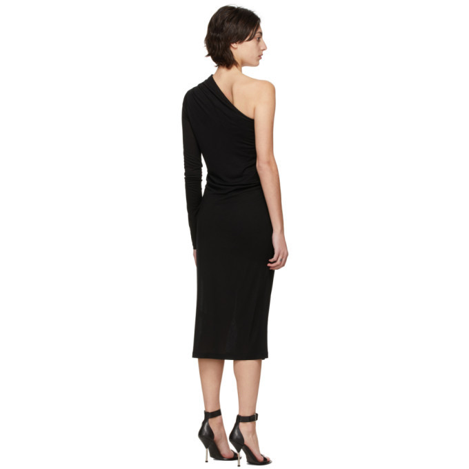 Helmut Lang Black One-Sleeve Dress Helmut Lang