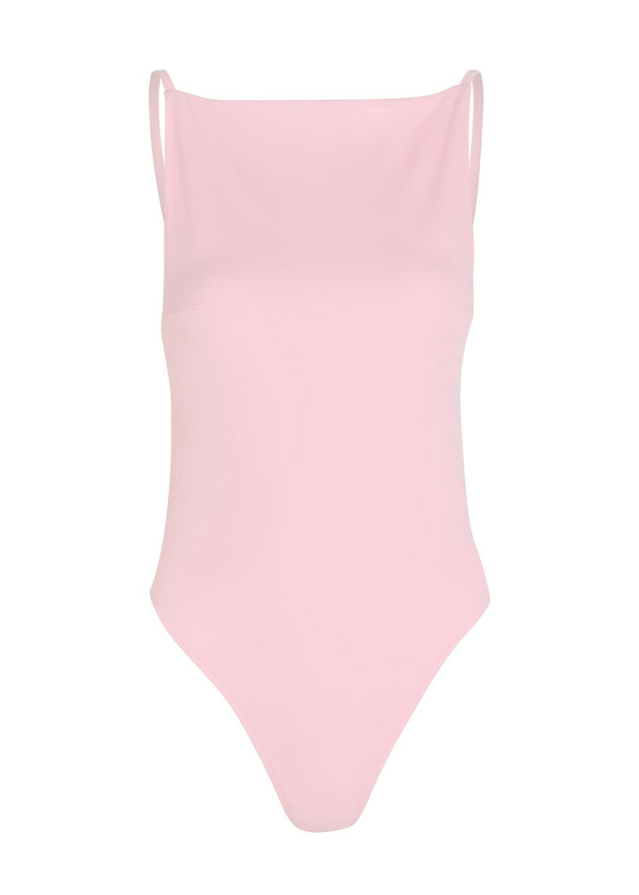 Jacquemus Le Maillot Sole Open-back Swimsuit Light Pink