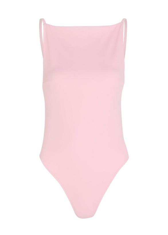 Photo: Jacquemus Le Maillot Sole Open-back Swimsuit Light Pink