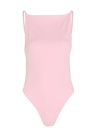Jacquemus Le Maillot Sole Open-back Swimsuit Light Pink