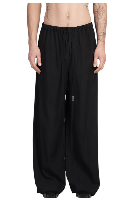 Photo: Ann Demeulemeester Ibert Pants In Black Wool And Polyester