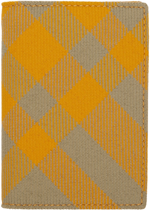 Photo: Burberry Yellow Check Folding Card Holder