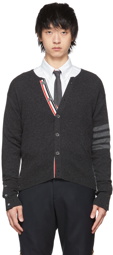 Thom Browne Grey 4-Bar Cashmere Cardigan