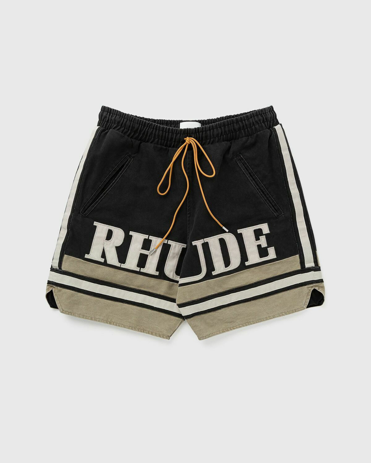 Rhude Navy Plaid Basketball Shorts Rhude