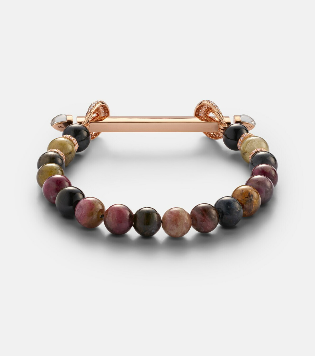 Ananya Chakra 18kt rose gold bracelet with gemstones