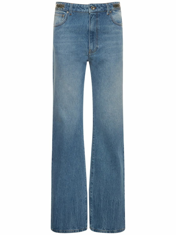 Photo: RABANNE Denim Embellished High Rise Jeans