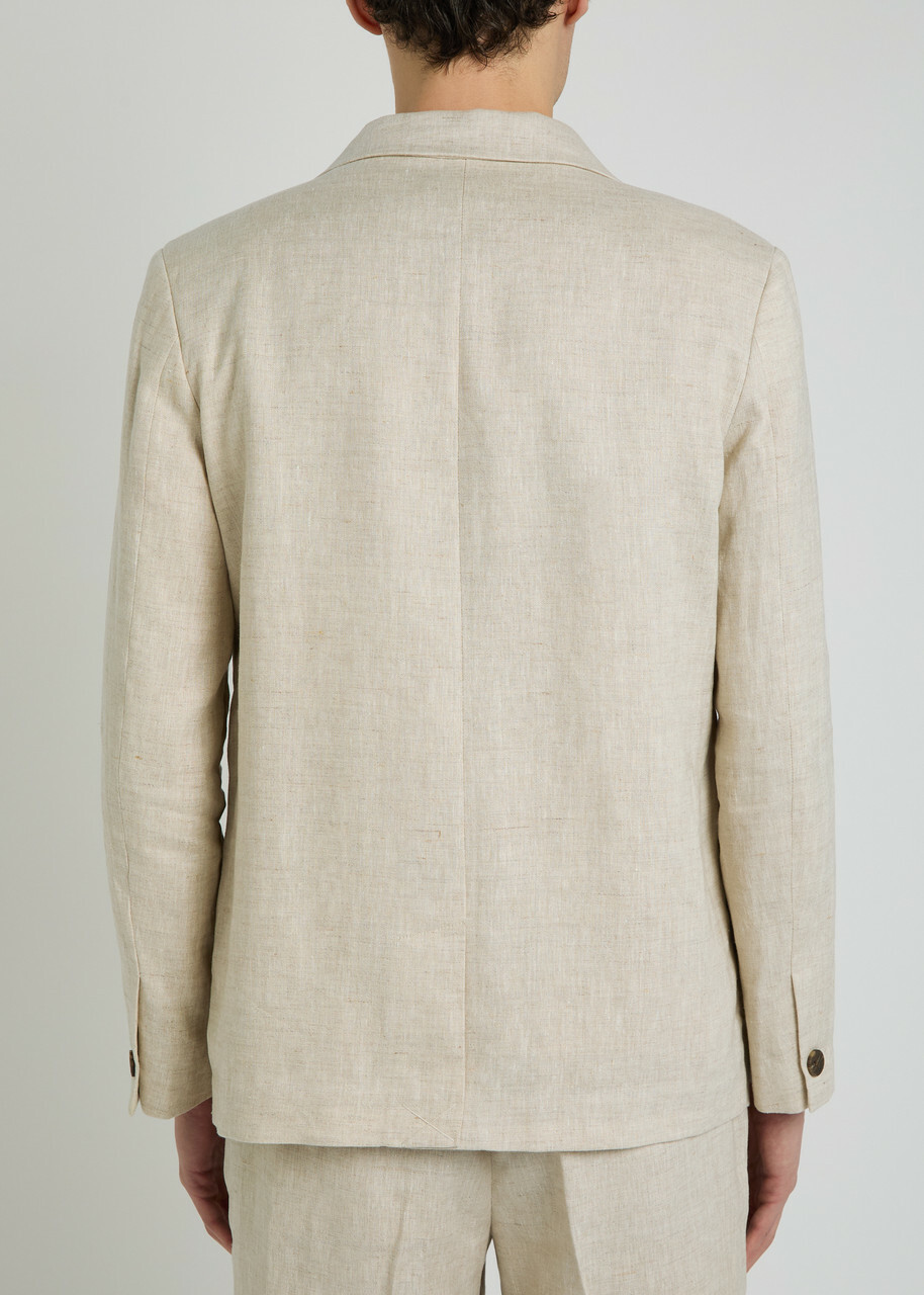 Wax London Fintry Linen Blazer Beige