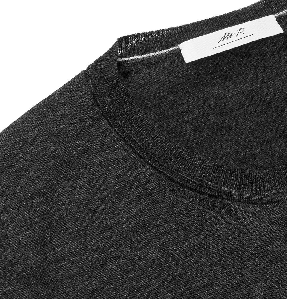 Mr P. - Cashmere Sweater - Men - Gray Mr P.