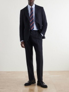 Mr P. - Slim-Fit Pinstriped Wool-Fresco Blazer - Blue