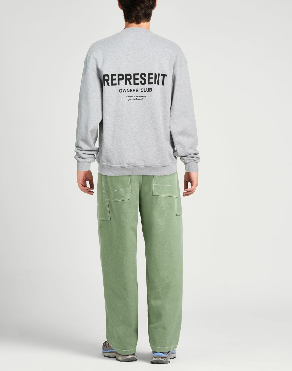 Represent Mens Sweatshirt Light in Grey