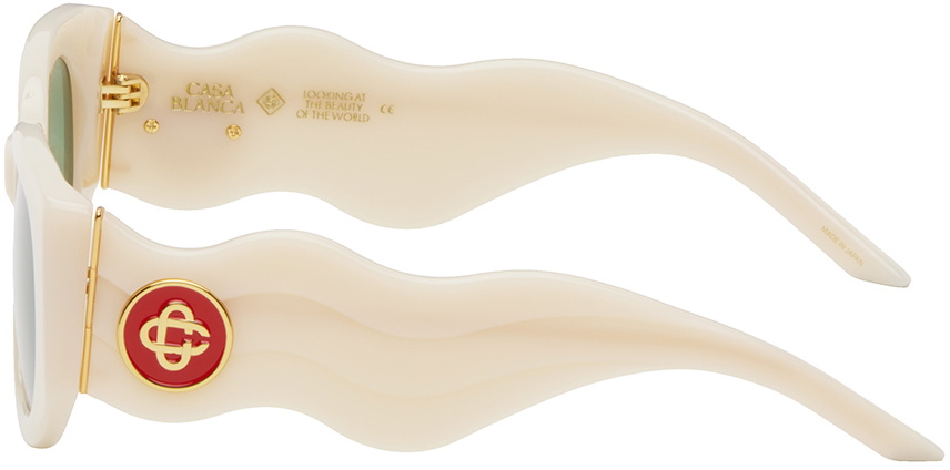 Casablanca Off-White 'The Memphis' Sunglasses