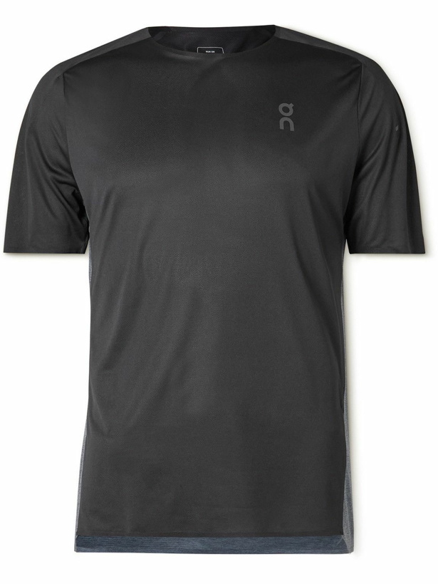 Photo: ON - Performance Mesh and Jersey T-Shirt - Black