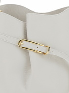 Little Liffner White Crossbody Bag With Single Shoulder Strap And Buckle Closure In Leather Woman