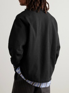 Acne Studios - Stamp Logo-Print Cotton-Jersey Sweatshirt - Black