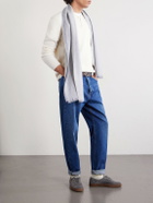 Brunello Cucinelli - Fringed Wool and Cashmere-Blend Scarf