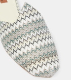 Missoni Zig Zag canvas mules