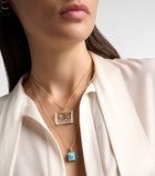 Yvonne Léon L'Acquarium 9kt gold pendant necklace with gemstones