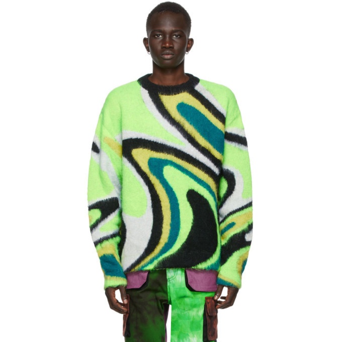 Photo: AGR SSENSE Exclusive Green Mohair Sweater