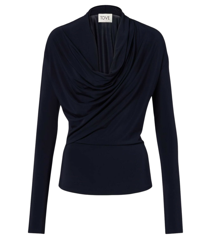 Photo: Tove Fina draped jersey top