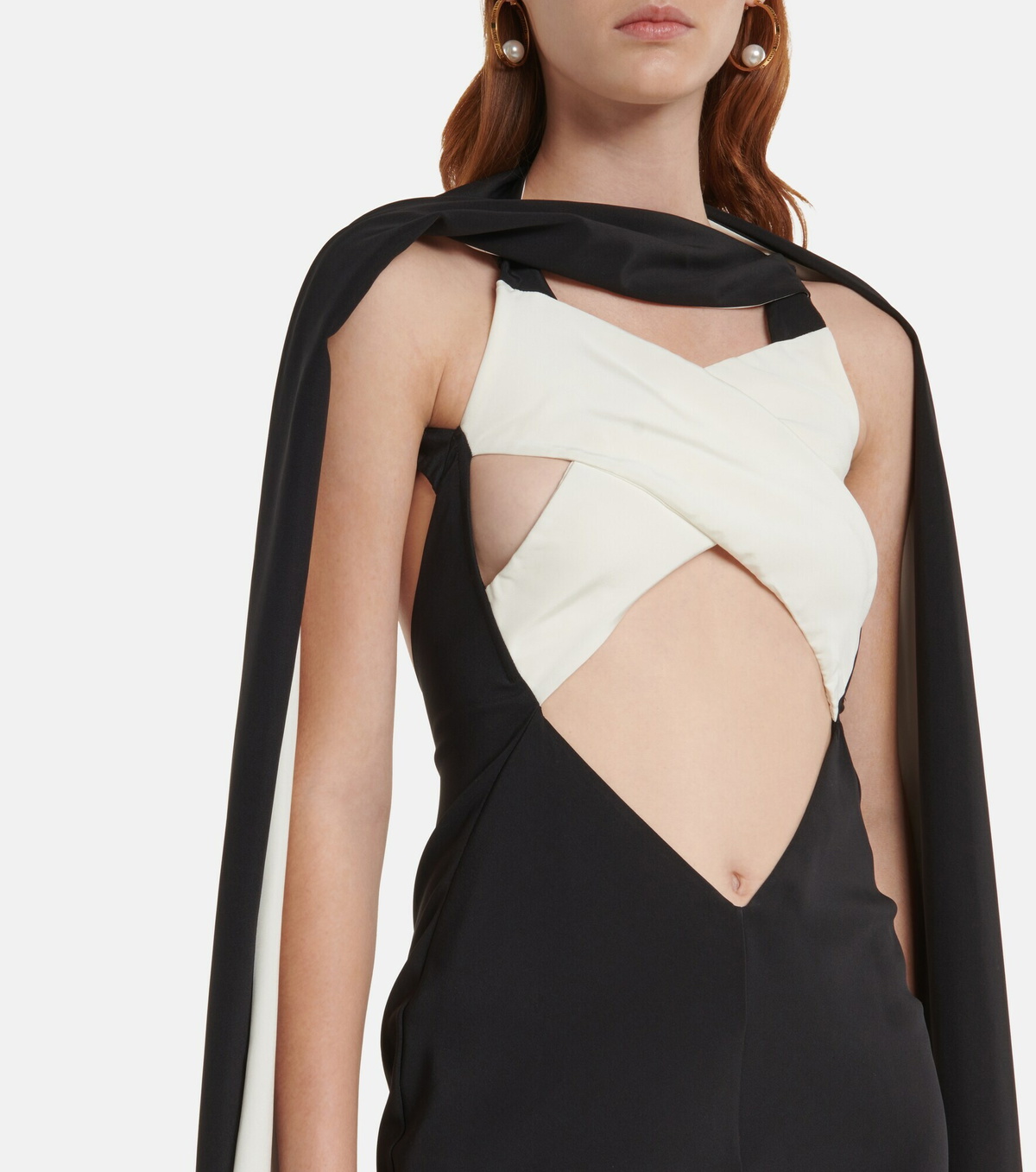 Rodarte - Cutout crêpe gown