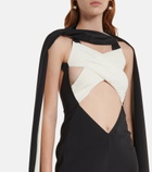 Rodarte - Cutout crêpe gown