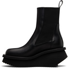 Rick Owens Black Temple Low Factory Beatle Chelsea Boots