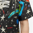 Palm Angels Men's Starry Night Bowling Shirt in Black