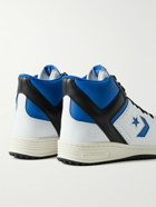 Converse - Fragment Weapon Colour-Block Leather High-Top Sneakers - Blue