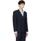BOSS Navy Double-Breasted Blazer